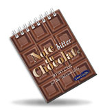Note du Chocolat チョコメモ ポケットサイズメモ帳 チョコレートデザイン 白紙とTo Do Listノートのリバーシブル仕様