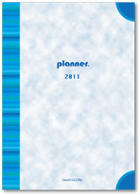Diary planner ダイアリープランナー 年間スケジュール A5サイズノート ④ ブルーノート
