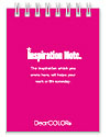 Inspiration Note インスピレーションノート 白紙 ポケットサイズメモ帳 プレーンタイプ ピンク