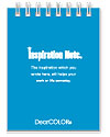 Inspiration Note インスピレーションノート 白紙 ポケットサイズメモ帳 プレーンタイプ ブルー