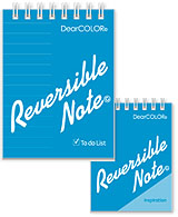 Reversible Note リバーシブルノート 白紙とTo Do Listノートのリバーシブル仕様のメモ帳 ポケットサイズ ⑥ブルー