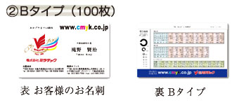 ②Bタイプ（100枚） Scale Card スケールカード コンテンツ名刺 営業ツール 使ってもらえる捨てられない名刺