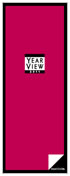 D Year View イヤビューパノラマタイプ 1年 年間計画用スケジュールシート 蛇腹折りカレンダー