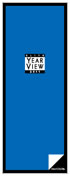 F Year View イヤビューパノラマタイプ 1年 年間計画用スケジュールシート 蛇腹折りカレンダー