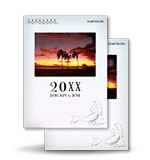 Panorama Calendar パノラマカレンダーレギュラーサイズ 蛇腹折りカレンダー ポケットサイズ 6ヶ月×2冊セット