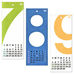 HANABUSA(はなぶさ) 2021 カレンダー B（数字フォルム カラフル）