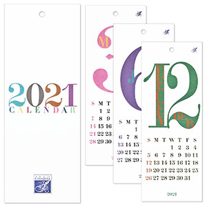 HANABUSA(はなぶさ) 2021 カレンダー D（レトロ＆モダン カラフル）